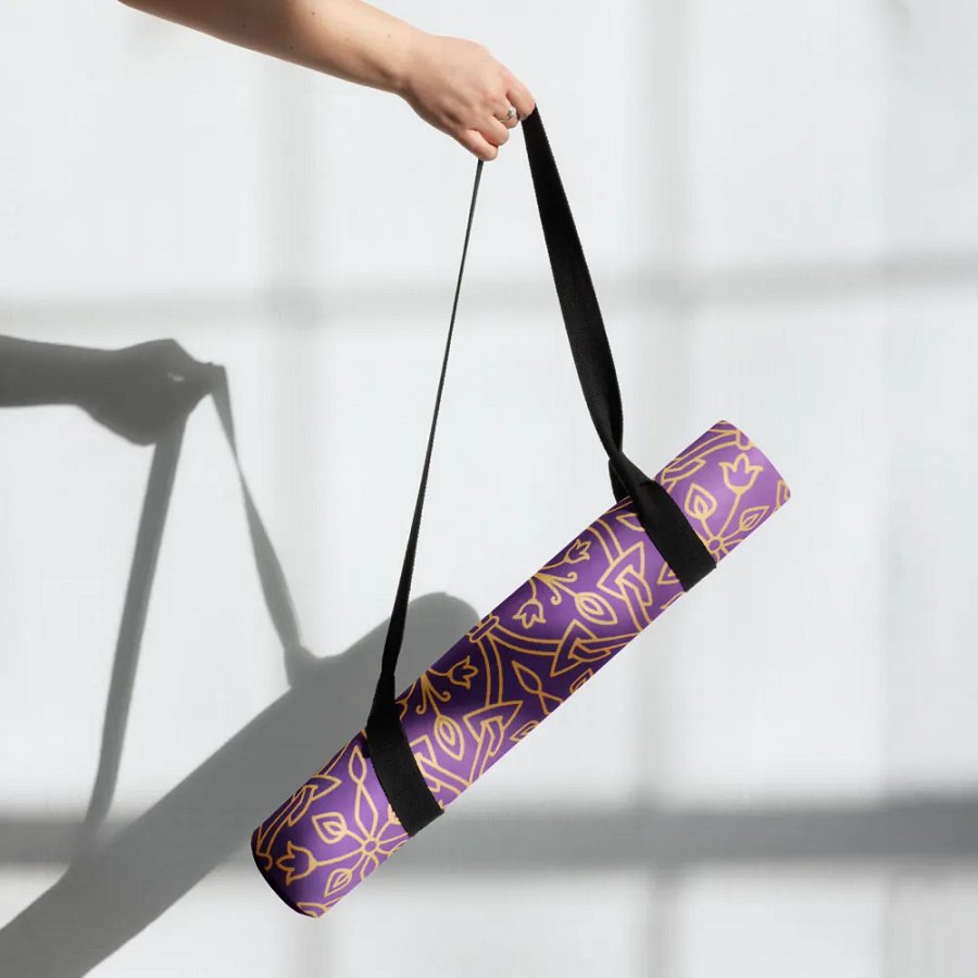 Inhale Exhale Violet Mandala Yoga Mat product image (7)