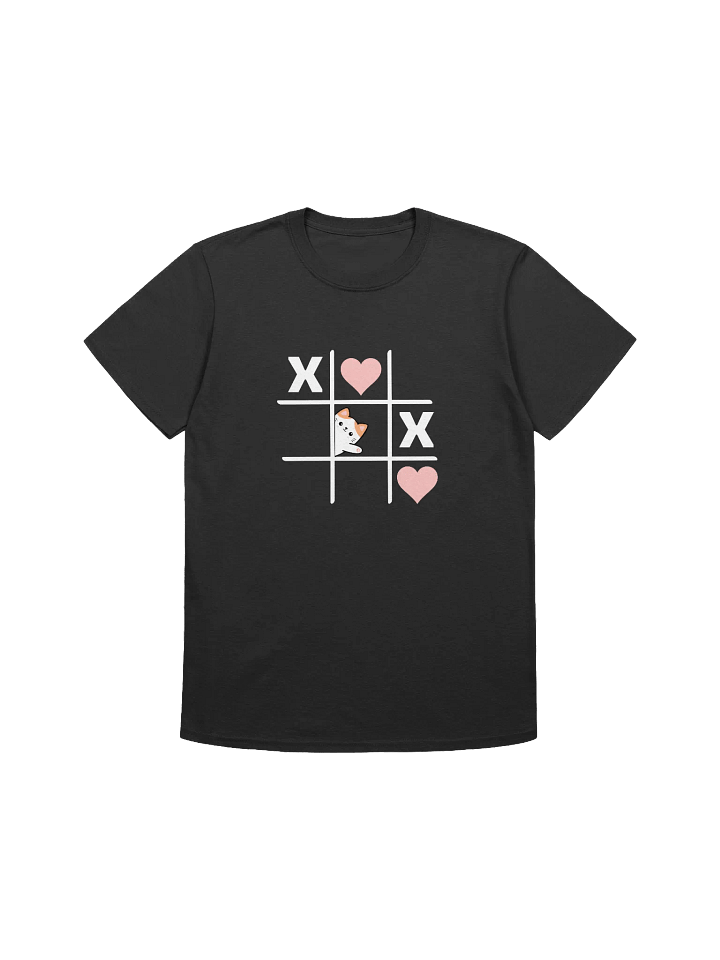 Cat Lover Tic Tac Toe Valentine’s Day Unisex T-Shirt product image (1)