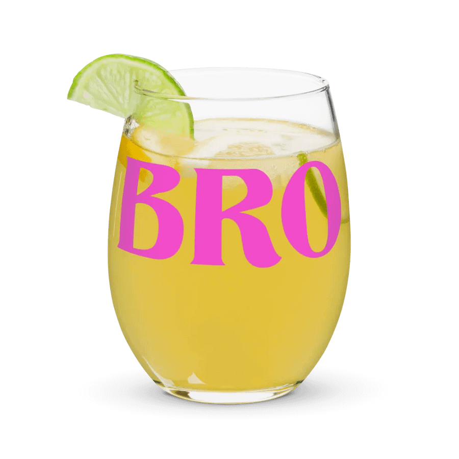 Bro stemless wine glass product image (7)