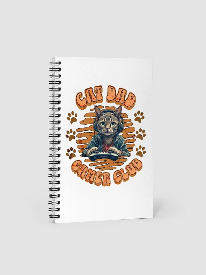 Cat Dad Gamer Club Pawsome Notebook product image (2)
