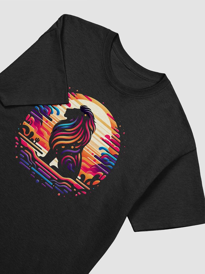 Sunset Lion Retro T-Shirt product image (1)