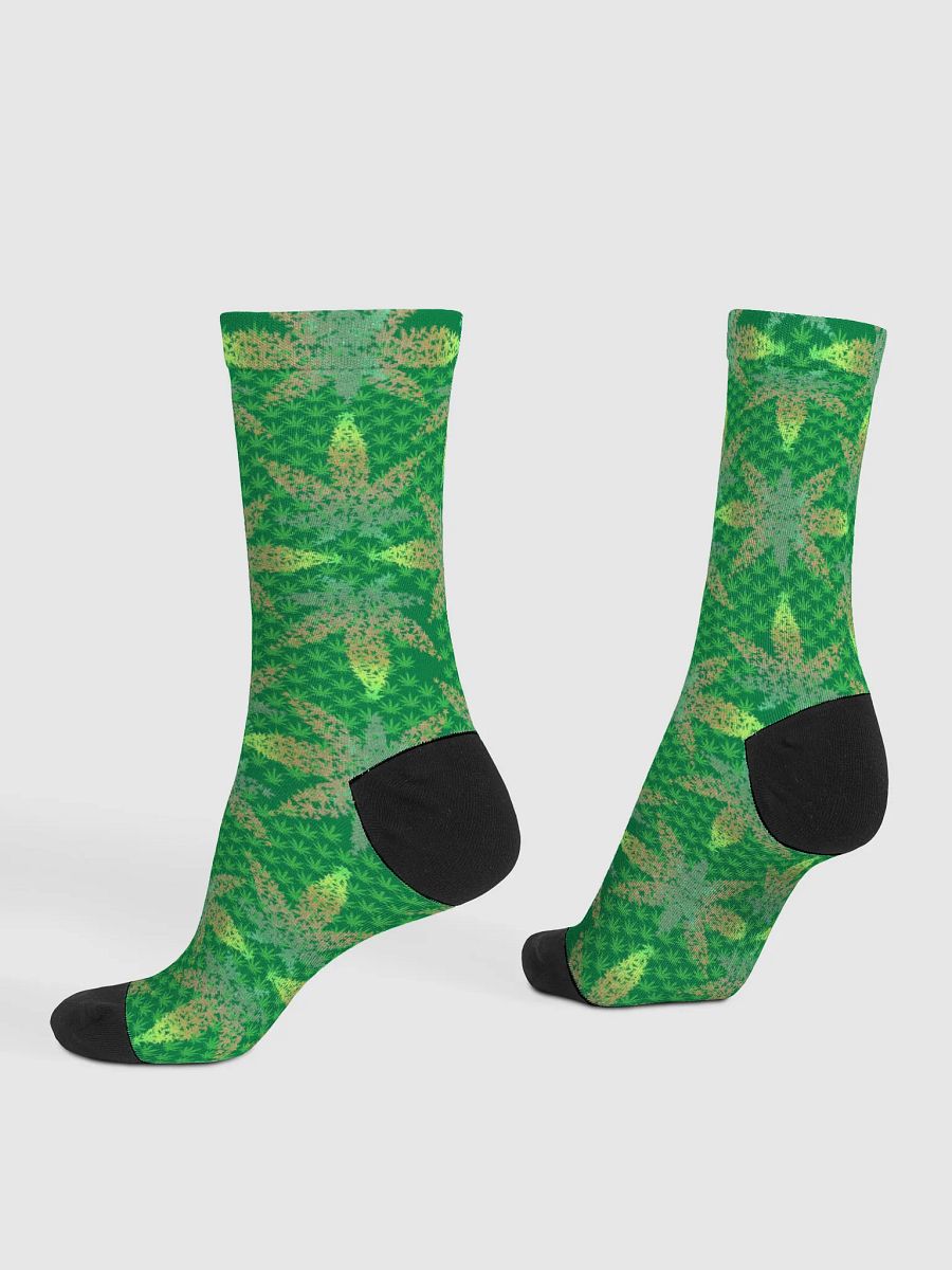 Kaleidoscopic Green Tapestry | Crew Socks product image (4)