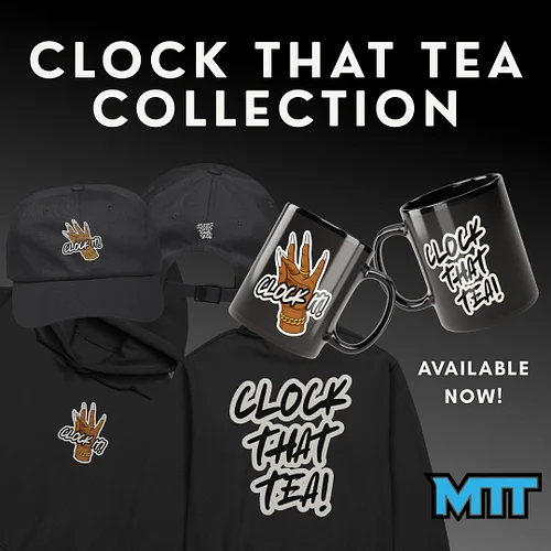 The Clock That Tea Collection is officially here! 
From hoodies to dad hats to mugs, each piece features the signature Clock ...