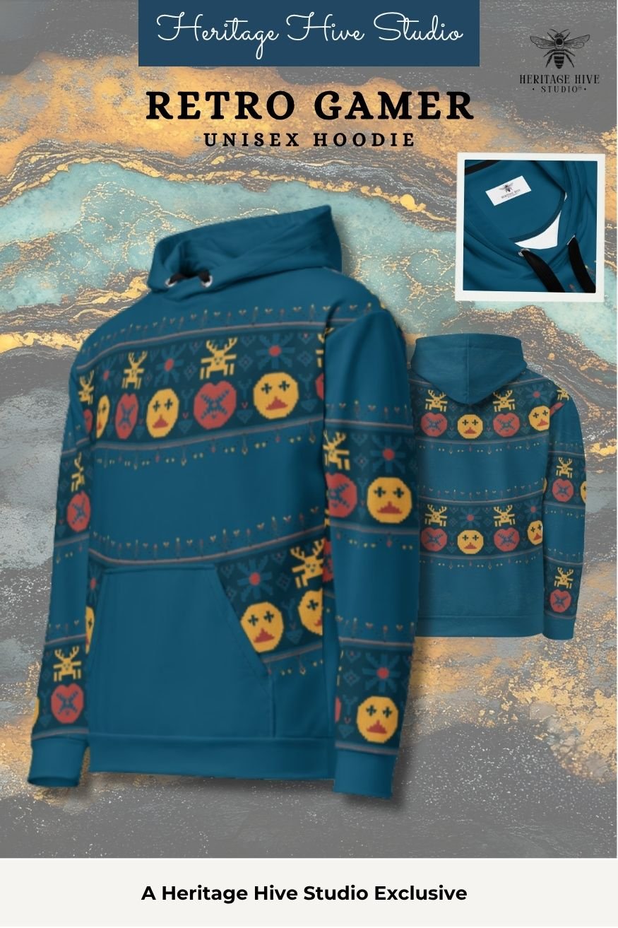 Retro Gamer Pixel Hoodie product image (1)