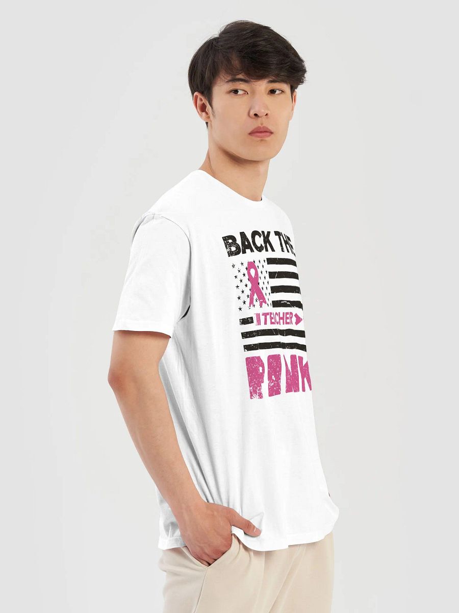 Back The Pink Breast Cancer Awareness Classic Teacher T-Shirt product image (10)