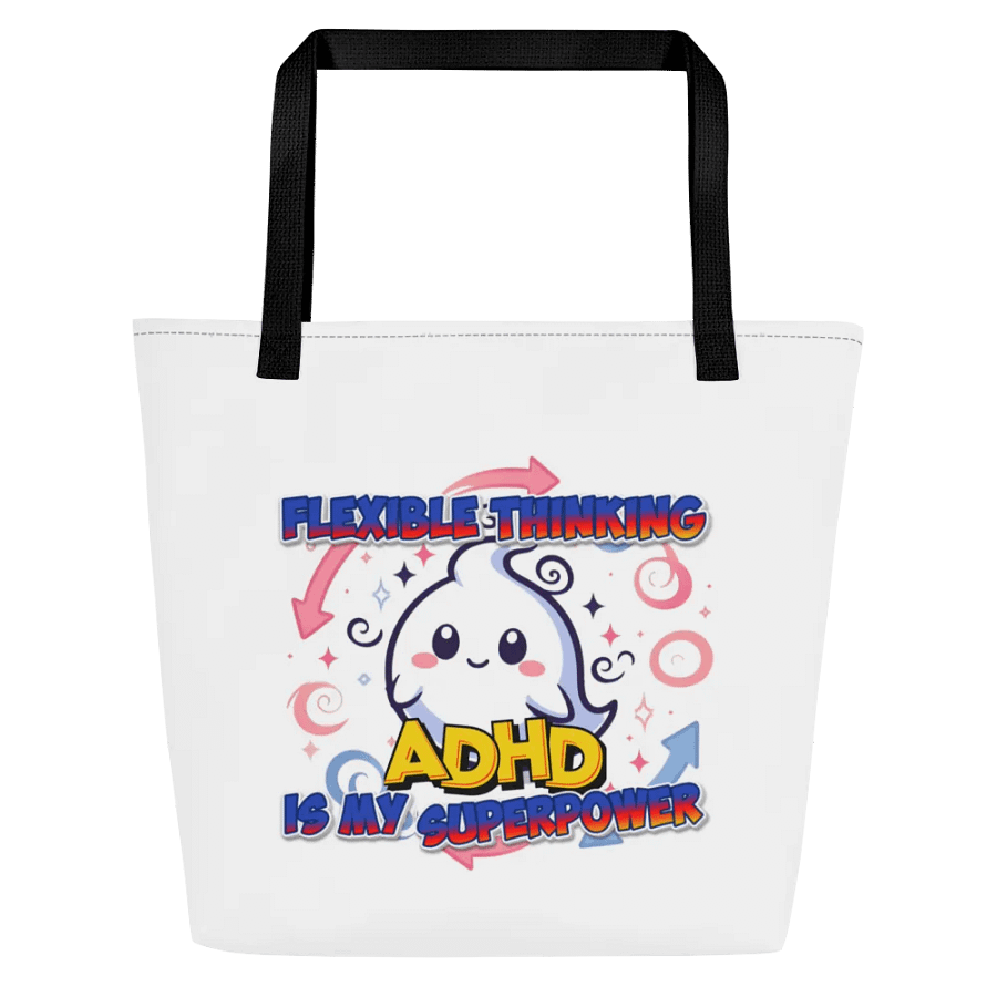 ADHD Flexible Thinking Large Tote Bag w/ Pocket product image (7)