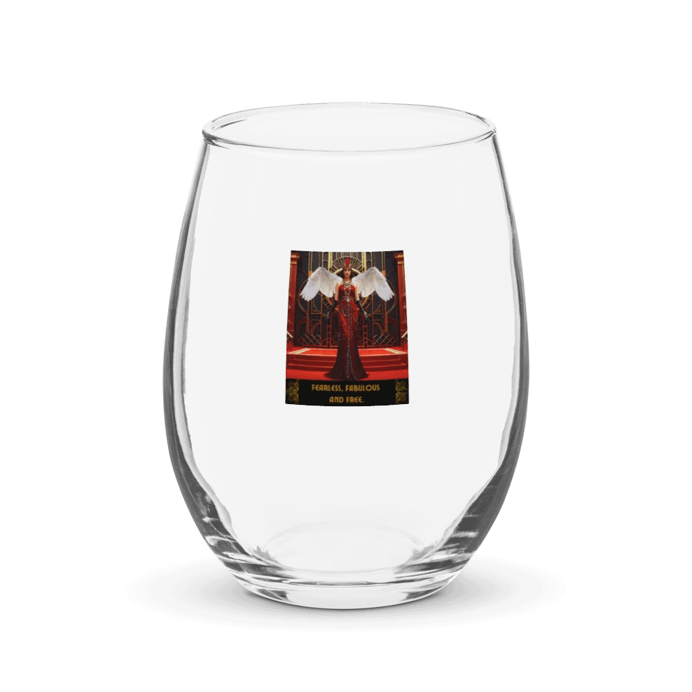 Fearless, Fabulous and Free 1920s Inspired Stemless Wine Glass product image (1)