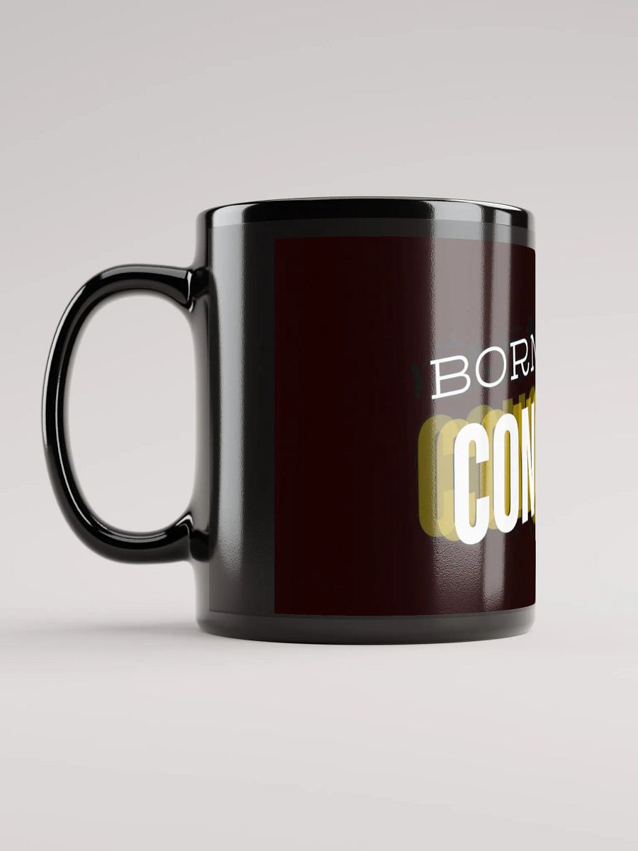 Black Glossy Conqueror's Calligraphy Mug product image (12)