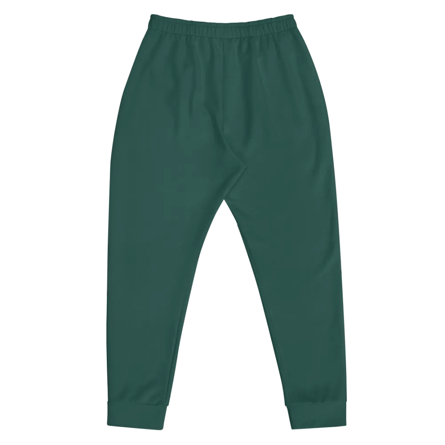 Plain Dark Green Soft Summer Recycled Polyester Premium Men's Joggers by Treasure Pie product image (5)