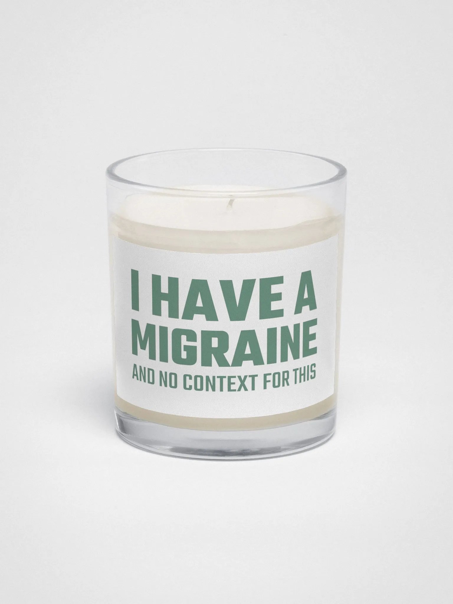 I have a migraine soy candle product image (2)