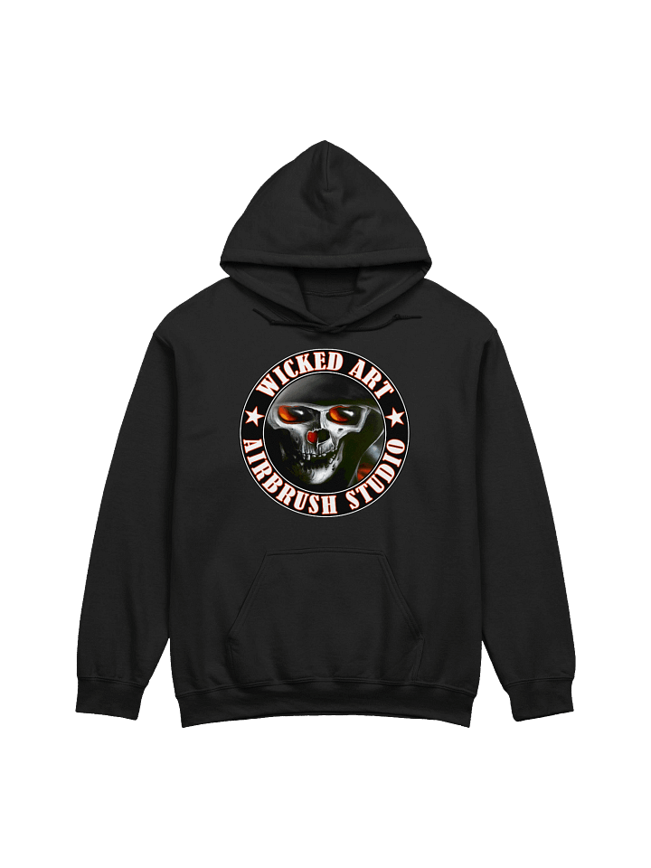 Wicked Art Skull Emblem Front Hoodie product image (2)