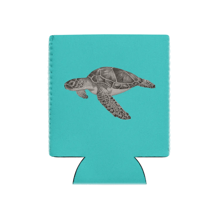 Turtle Drawing Can Coozie product image (1)