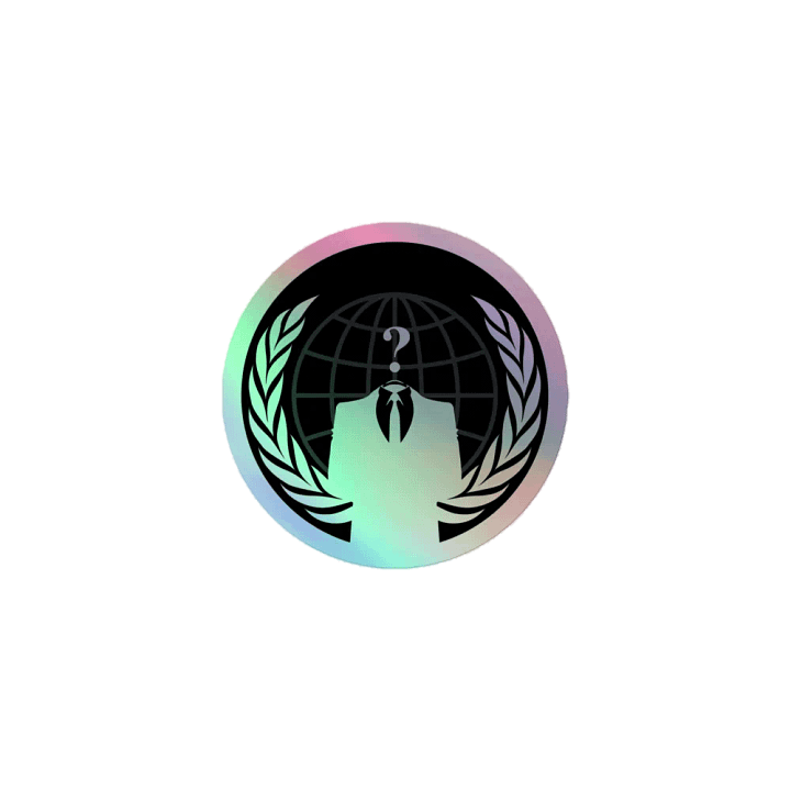 Anonymous Holographic Sticker product image (1)