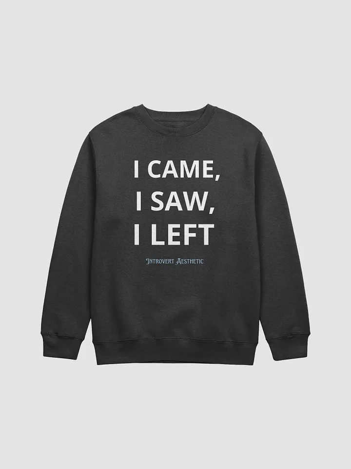 I Came, I Saw, I Left - Premium Crewneck Sweatshirt product image (1)