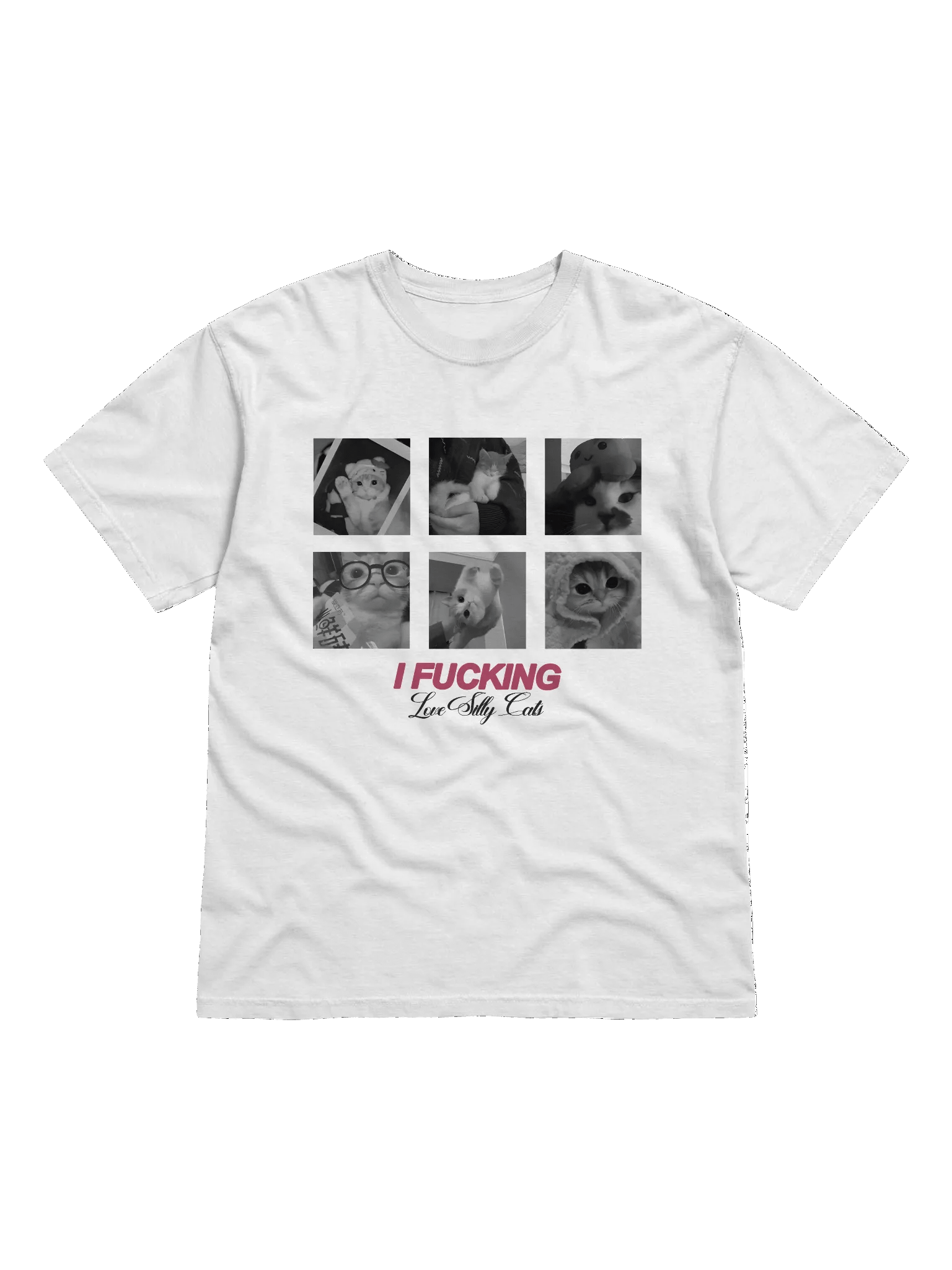 (NEW) i FUCKING love silly cats - tee product image (1)