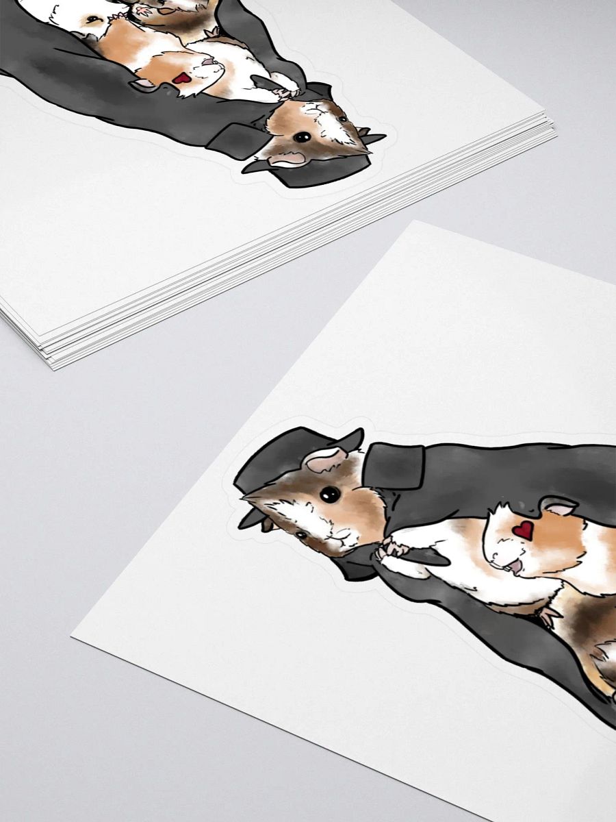 Five Guinea Pigs in a Trench Coat Sticker product image (4)