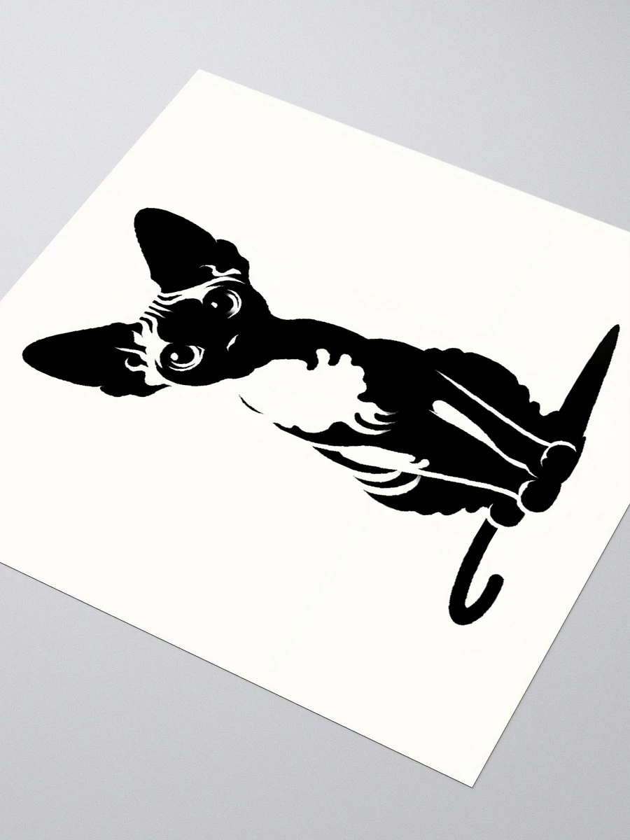 Kiss Cut Stickers: Devon Rex Monochrome product image (3)