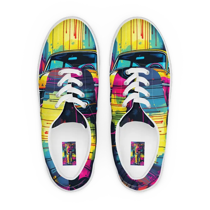 Pop art, Christine the car, Men's Canvas Shoes product image (1)