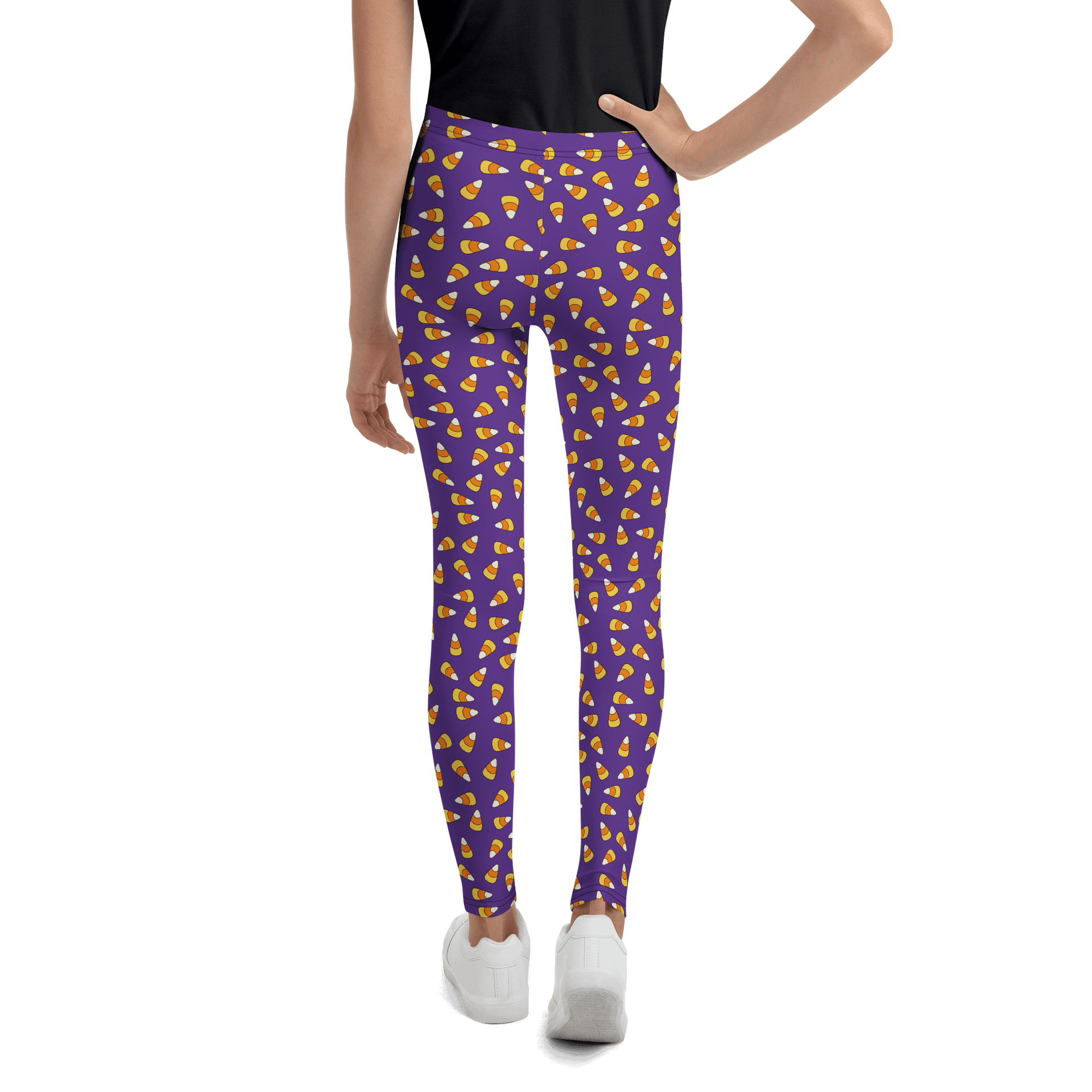 "Scattered Candy Corn" Pattern - Youth Leggings product image (3)