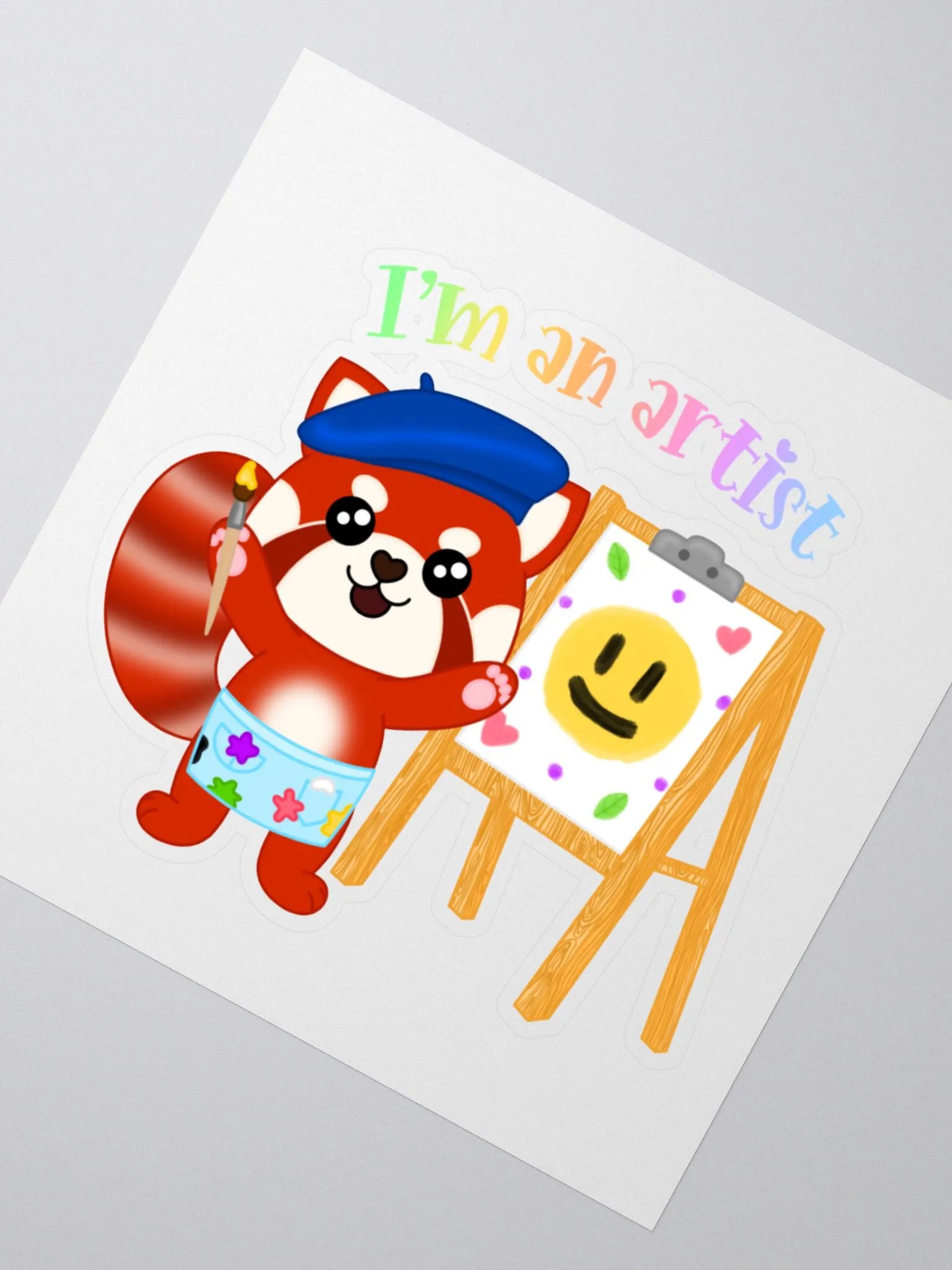 Artist Red Panda Sticker product image (2)