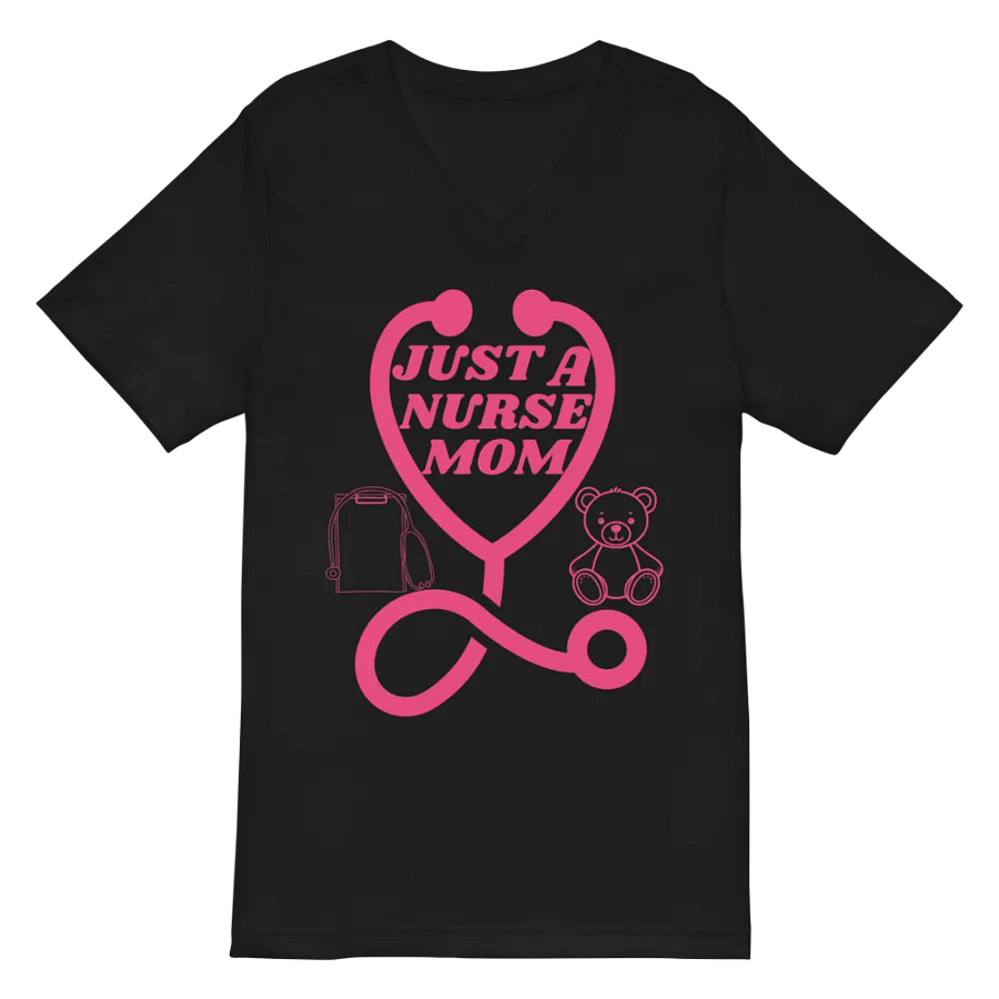 Nurse Mom Stethoscope V-Neck Tee product image (3)