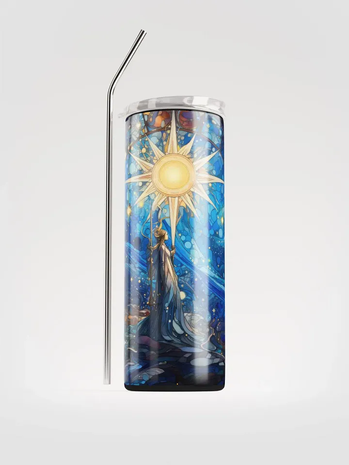 Celestial Splendor: Sun and Stars Stainless Steel Tumbler for Eco-friendly Sipping product image (1)