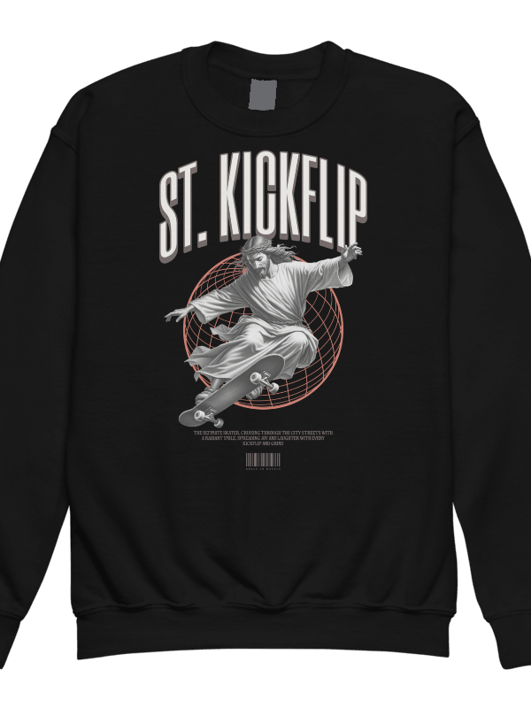 Divine Skate St. Kickflip Youth Sweatshirt product image (2)