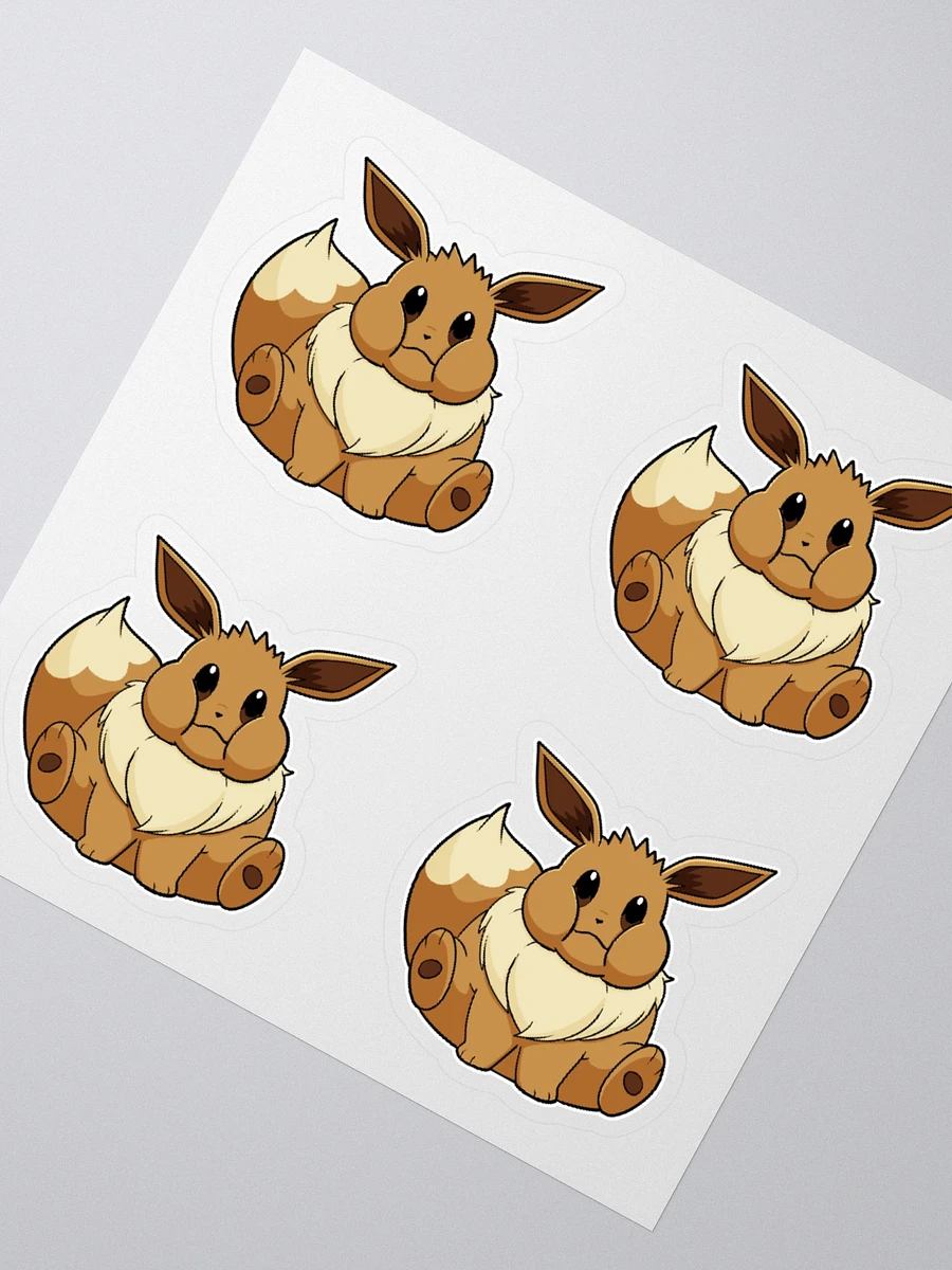 Chubby Eevee Sticker Sheet product image (2)