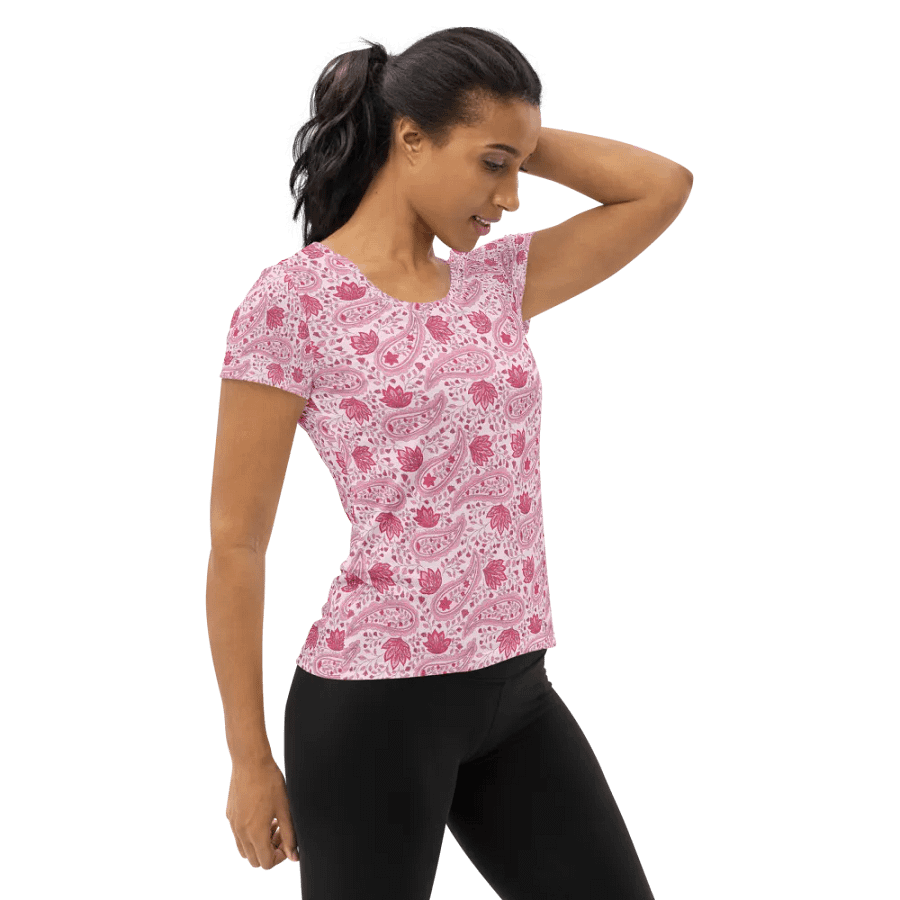 Rosewater Paisley | Women's Athletic T-Shirt product image (4)