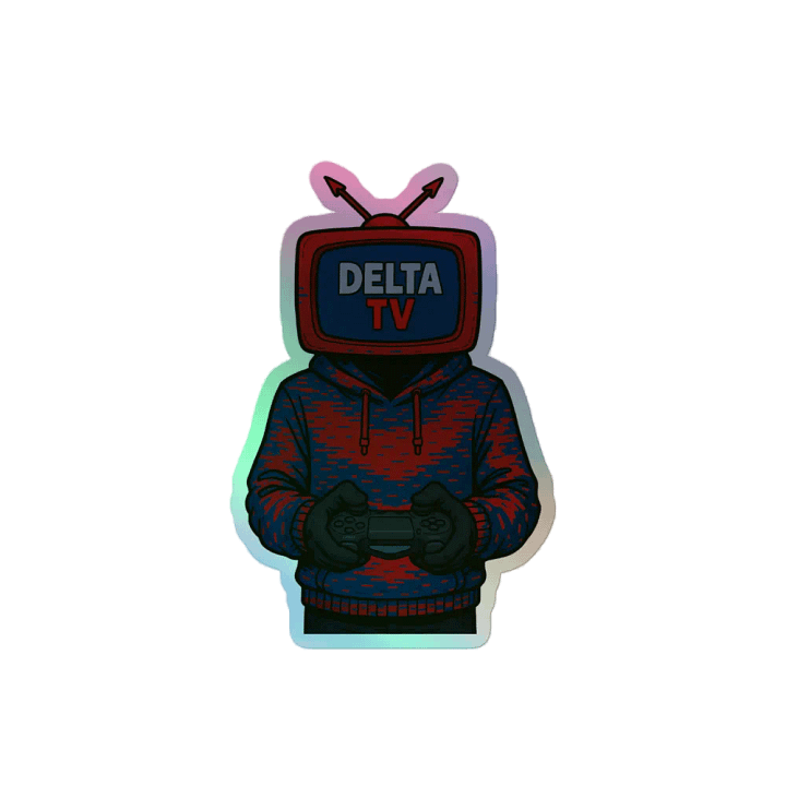 DeltaTV PNG Tuber Holographic Sticker product image (2)