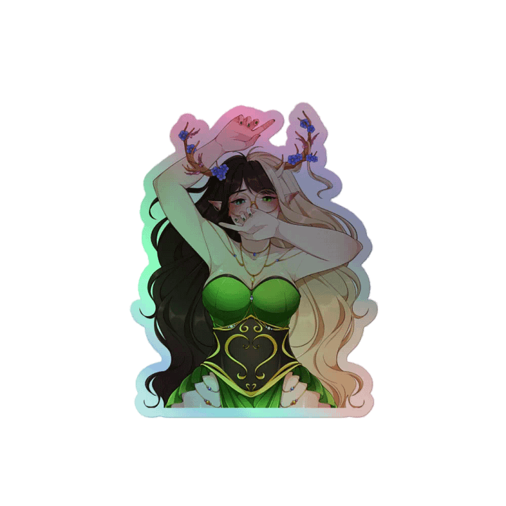 IzzyFaery - Shy Holographic Sticker product image (1)