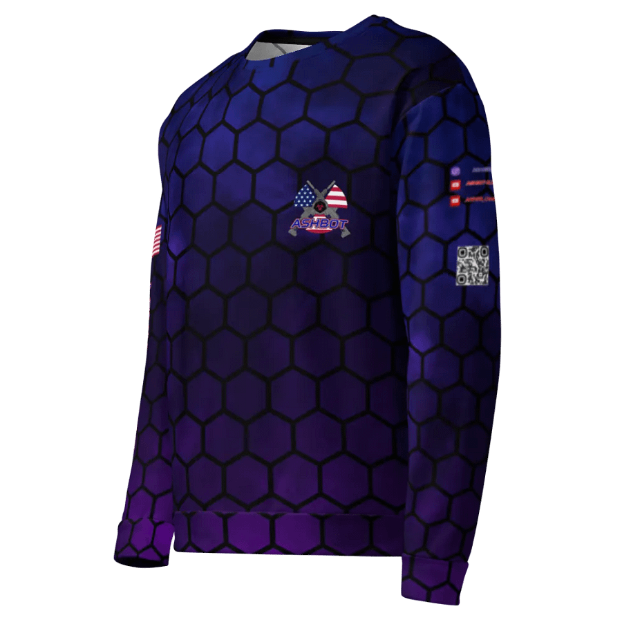 ASHBOT HEX All-Over Print Unisex Sweatshirt product image (8)