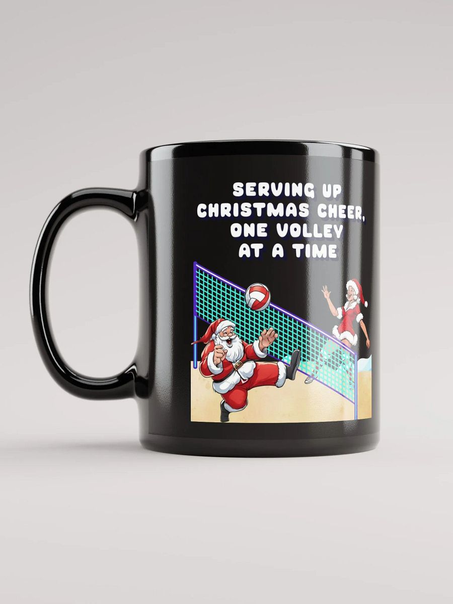 Serving Up Christmas Cheer, One Volley At A Time Black Mug product image (11)