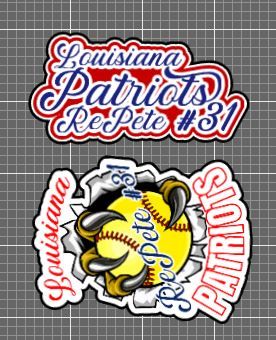 Set of 2(Two) 6-Inch Custom Vinyl Stickers product image (2)