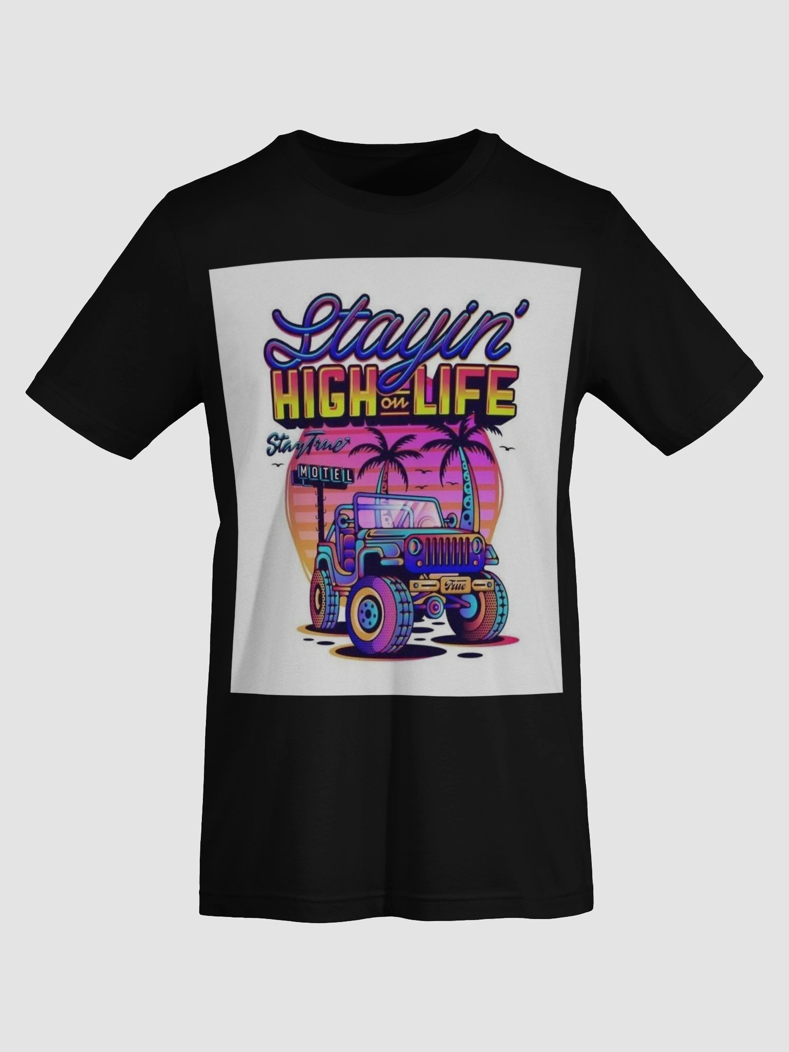 Stayin' High on Life Vintage Jeep T-Shirt product image (4)