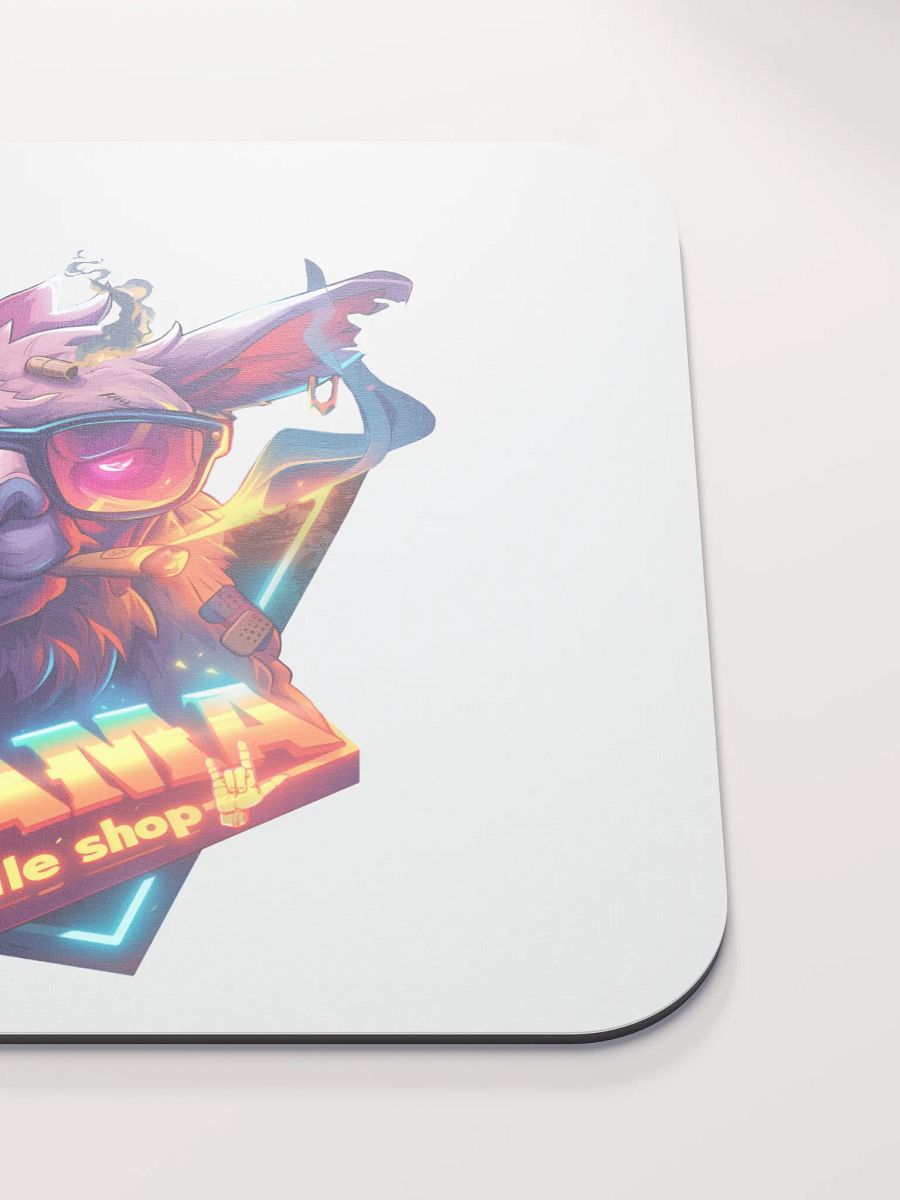 Neon Llama Sunglasses Mouse Pad product image (5)