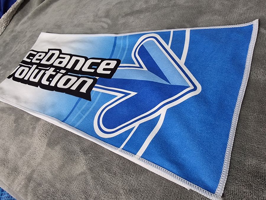 Dance Dance Revolution Sweat Towel - DDR World Dance Machine Rhythm Game product image (3)