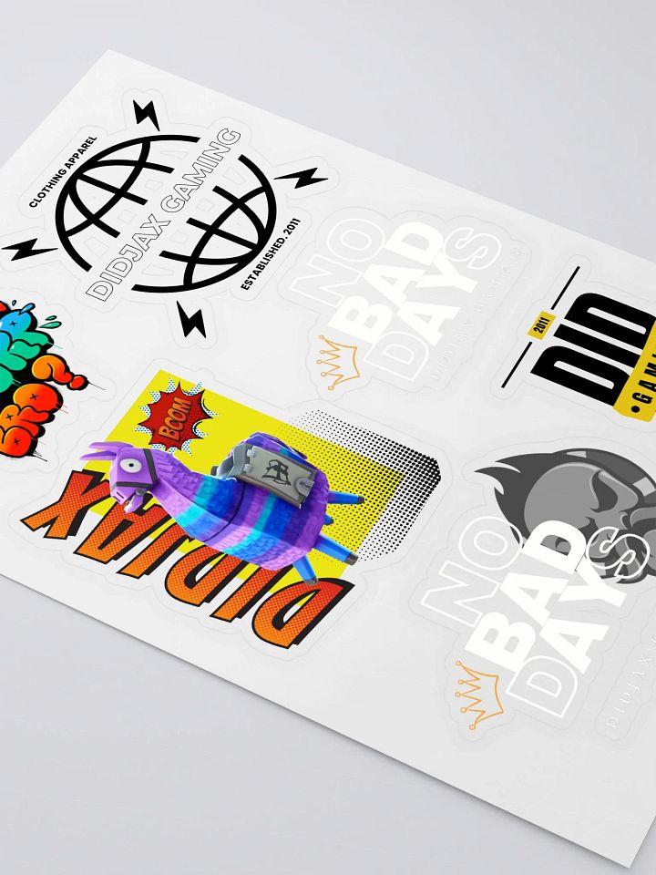 Didjax Gaming Sticker Sheet Set product image (2)