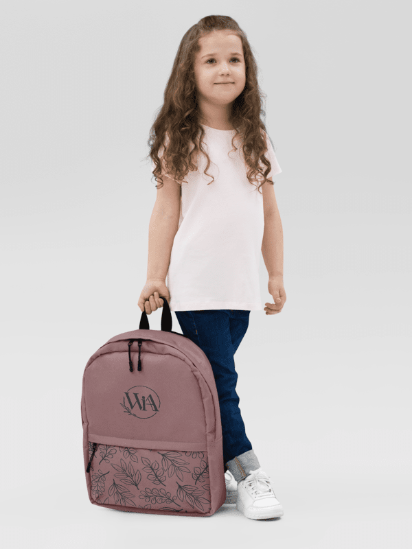WIA Mauve Leaf Backpack product image (6)