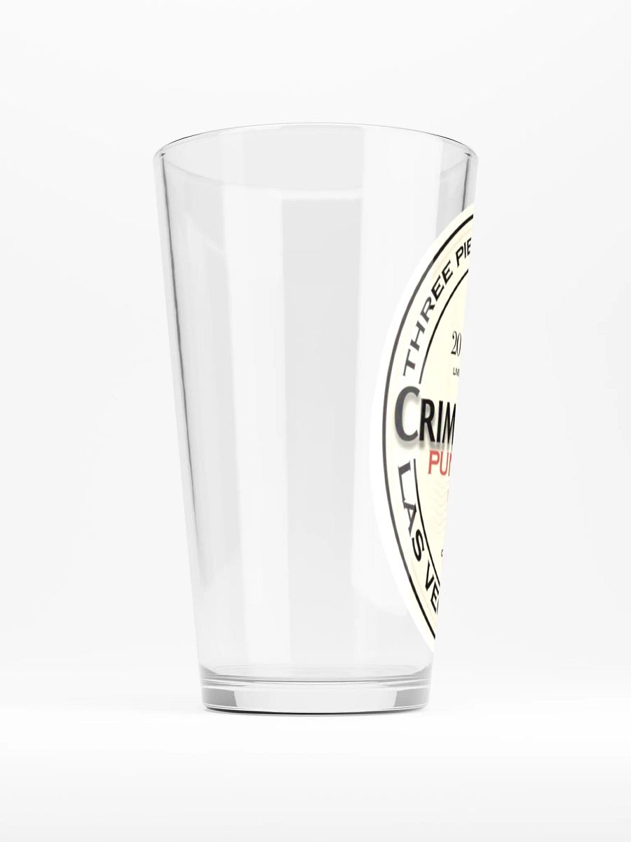 CRIMSON RIOT BEER LOGO PINT GLASS product image (2)