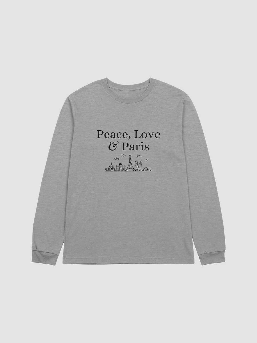 Peace, Love and Paris with Monuments Long Sleeve T-Shirt product image (6)