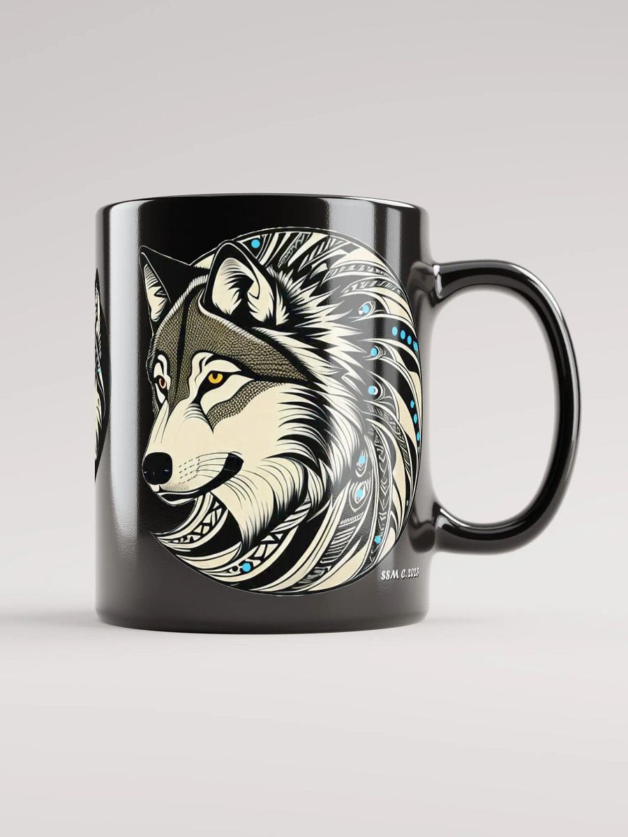 Timber Wolf Glossy Black Mugs product image (12)