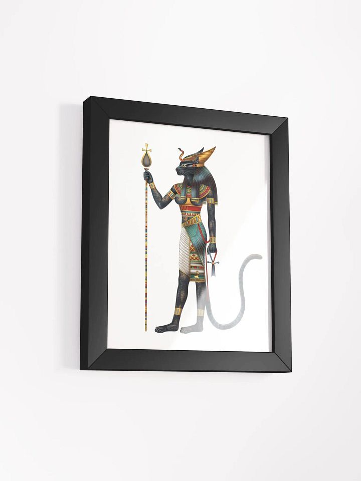 Bastet - The Egyptian Cat Goddess Framed High-Quality Matte Poster product image (9)