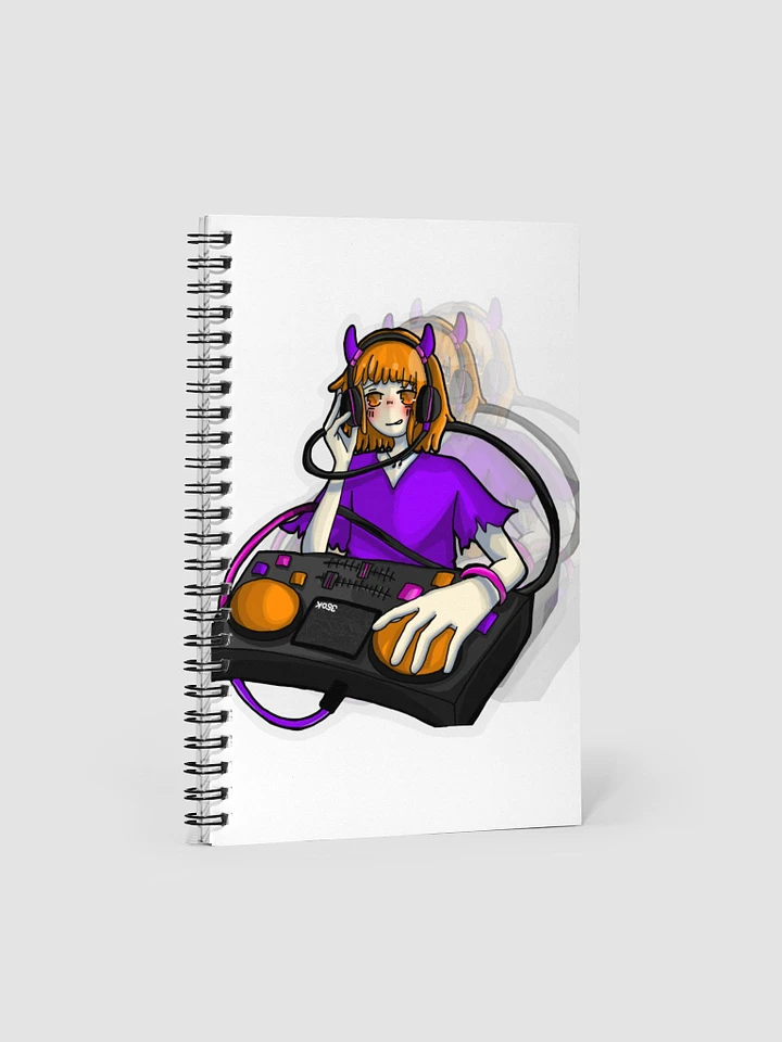 DJ Demon Girl Spiral Notebook product image (1)