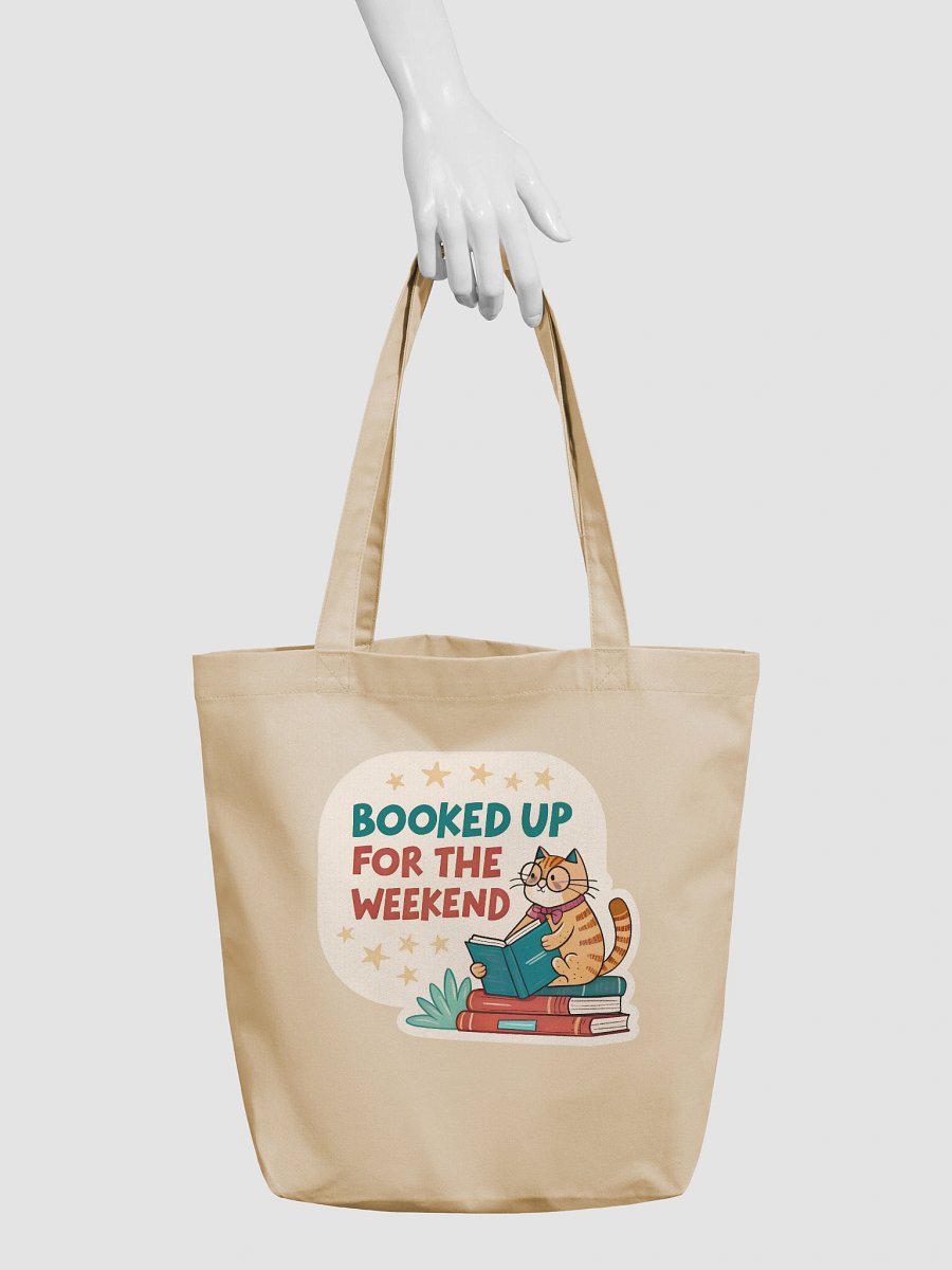 Feline Bookish Vibes Tote Bag product image (3)