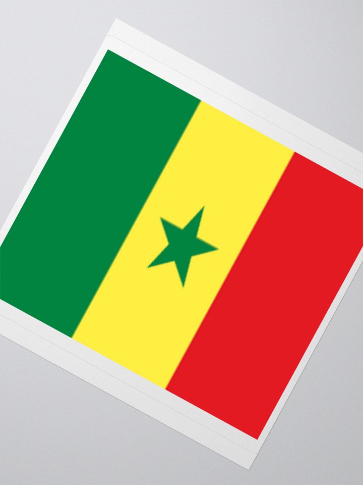 Senegal Flag Sticker - Durable Vinyl for Indoor Use - Multiple Sizes Available product image (6)