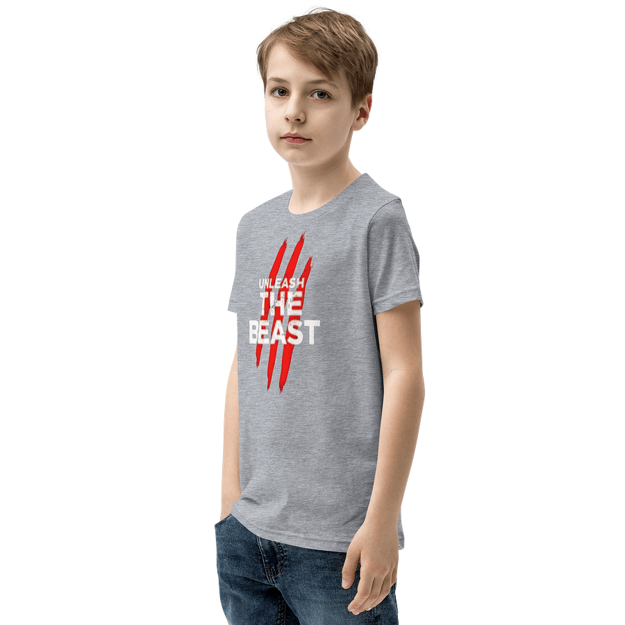 Kids Youth Short Sleeve T-Shirt Unleash Beast Graphic product image (3)