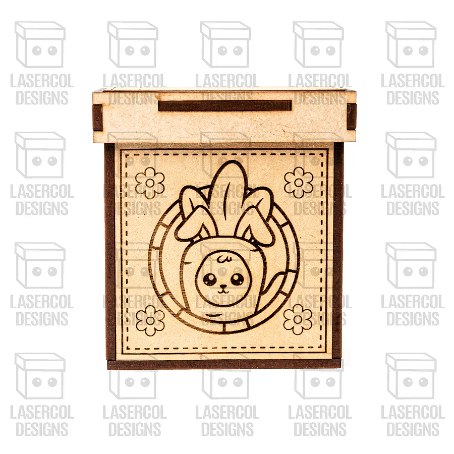 Easter Bunny Puzzle With Box Set 3 (2 Sizes) - Laser Cut Files product image (4)