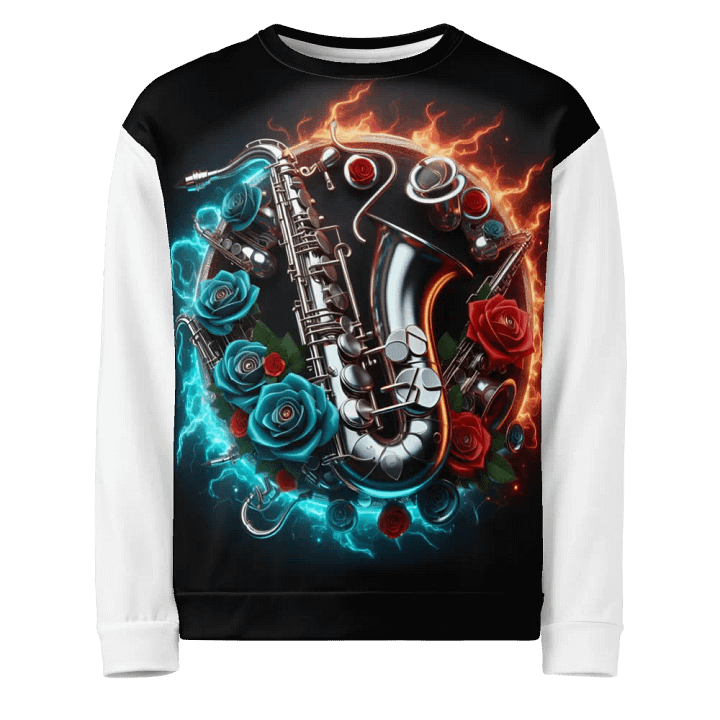 Silver Saxophone Serenade - Unisex Sweatshirt #25 product image (1)