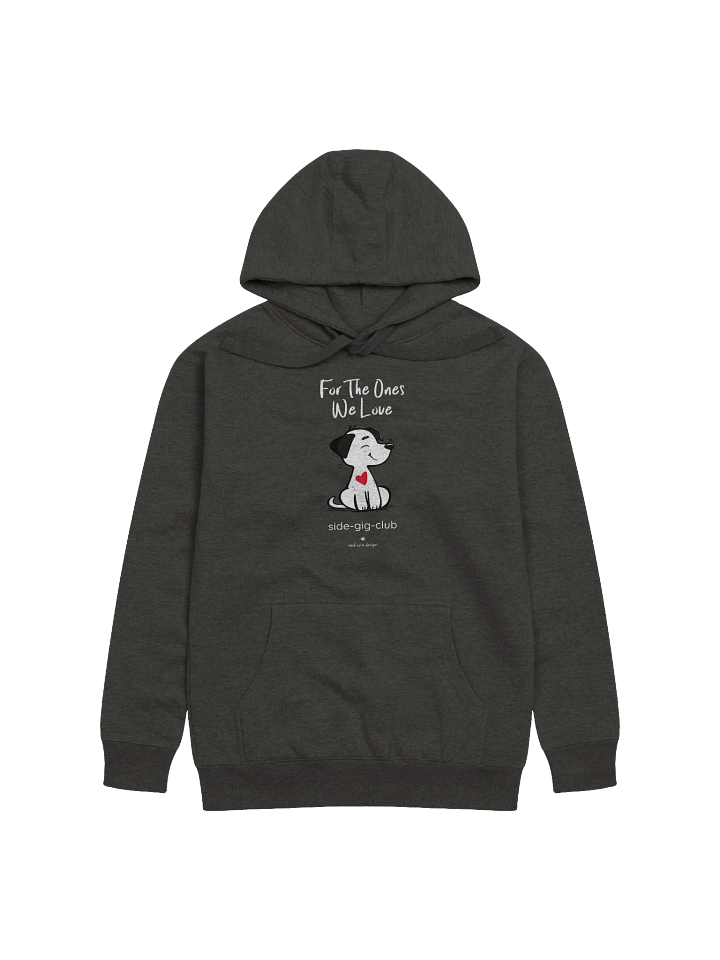 For the Ones We Love: Hustler's Adorable Puppy Edition Premium Hoodie product image (1)